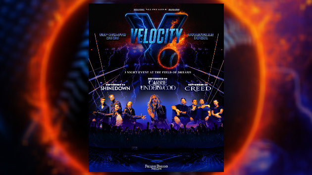Carrie Underwood to headline Velocity at Field of Dreams with Shinedown & Creed