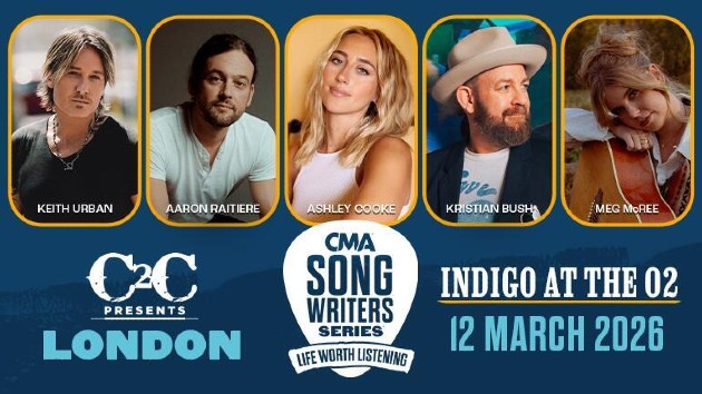 Keith Urban to host, perform at C2C London kickoff event in March