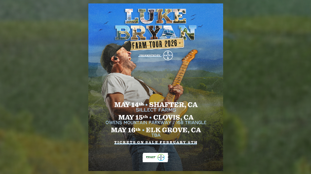 Luke Bryan heads back to California for second year of Farm Tour