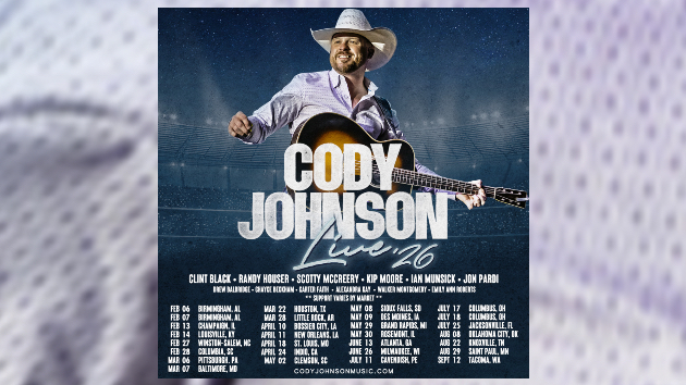 Cody Johnson stops by the studio as he starts Live ’26 Tour