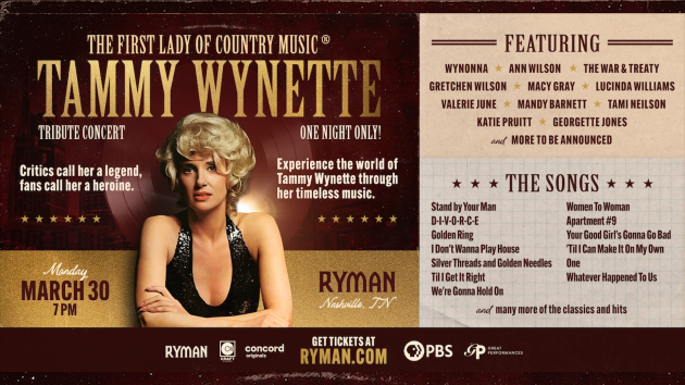 All-star Tammy Wynette TV special to take over the Ryman