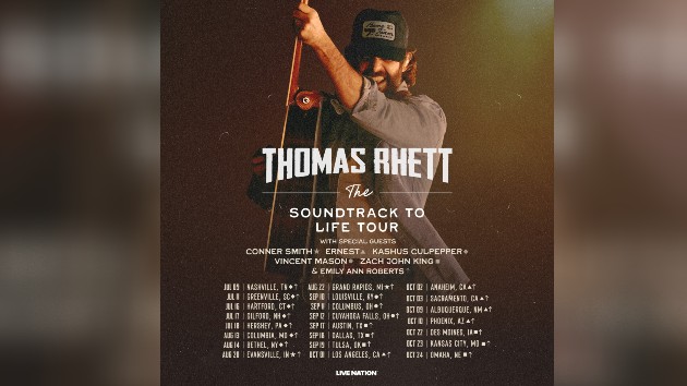 Thomas Rhett announces The Soundtrack To Life Tour