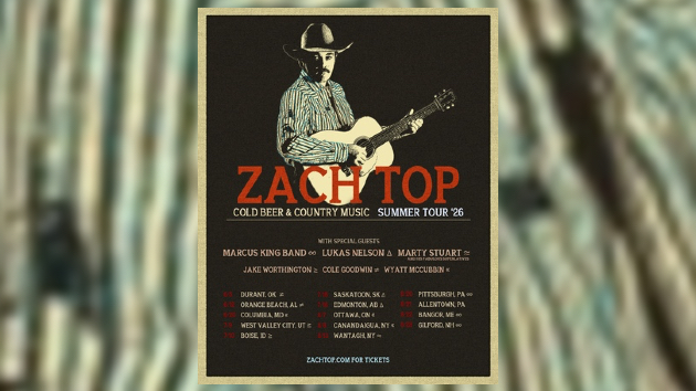 Zach Top will keep supplying ‘Cold Beer & Country Music’ this summer on tour