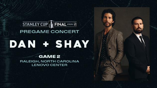 Catch a free Dan + Shay show ahead of Game 2 of the Stanley Cup Finals