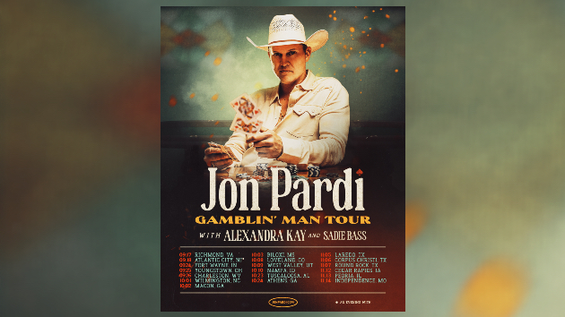 Jon Pardi will be a ‘Gamblin’ Man’ on tour this fall